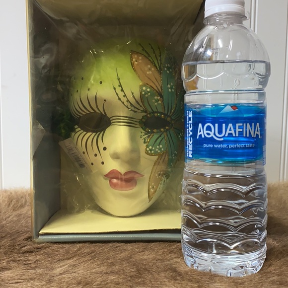 Vintage Hand Painted Porcelain Mask Goth Witch - Picture 6 of 7